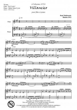 Villancico (flûte et piano)