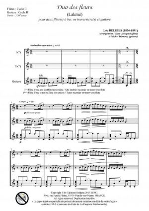 Concert en trio -VOLUME 2 (deux flûtes -ou deux flûtes à bec- et guitare)