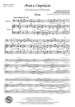 Aria e Capriccio (saxhorn basse et piano)