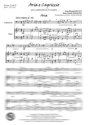 Aria e Capriccio (euphonium en Ut et piano)