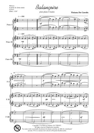 Balançoire (piano 6 mains)