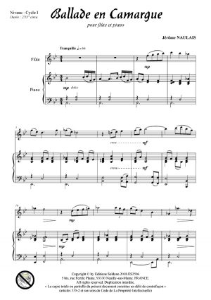 Ballade en Camargue (flûte et piano)