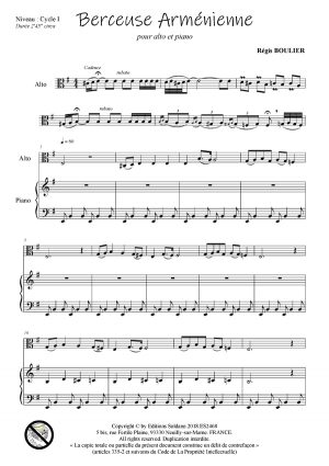 Berceuse arménienne (alto et piano)