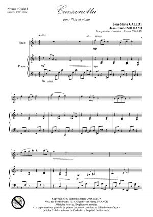 Canzonetta (flûte et piano)