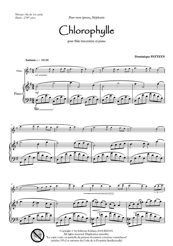 Chlorophylle (flûte et piano)