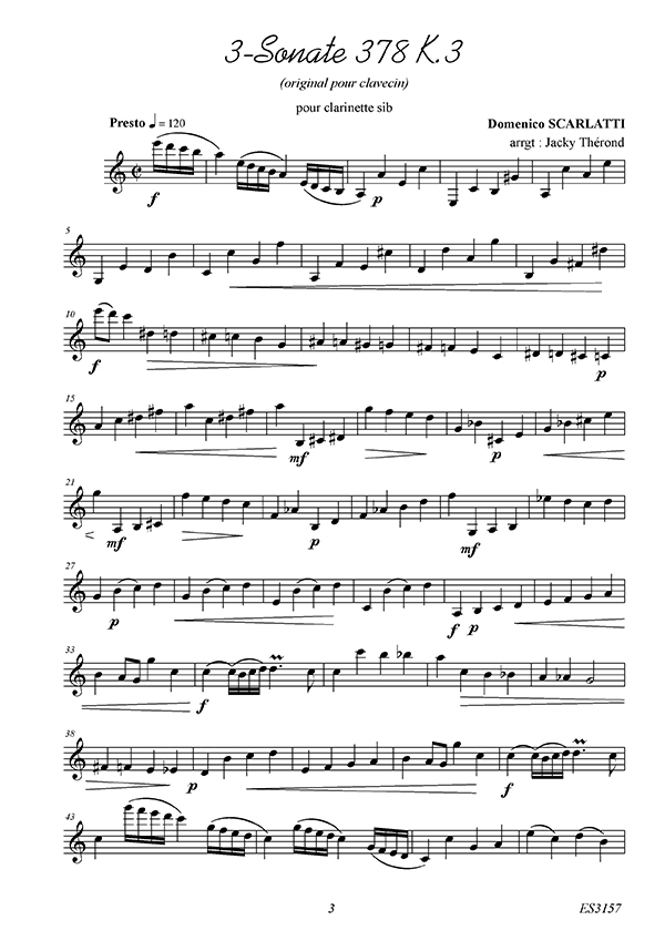 Claverinette (clarinette sib)