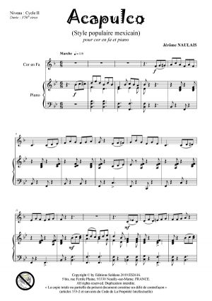 Cor en fa - Fresques musicales VOL.4 (cor en fa et piano)