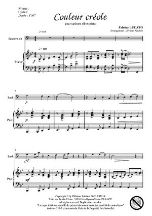 Couleur créole (saxhorn baryton ou basse sib et piano)