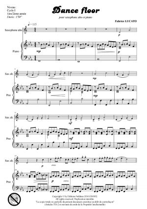 Dance floor (saxophone alto et piano)