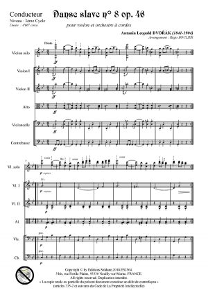 Danse slave n°8 opus 46 (violon et orchestre à cordes)