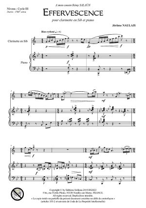 Effervescence (clarinette sib et piano)