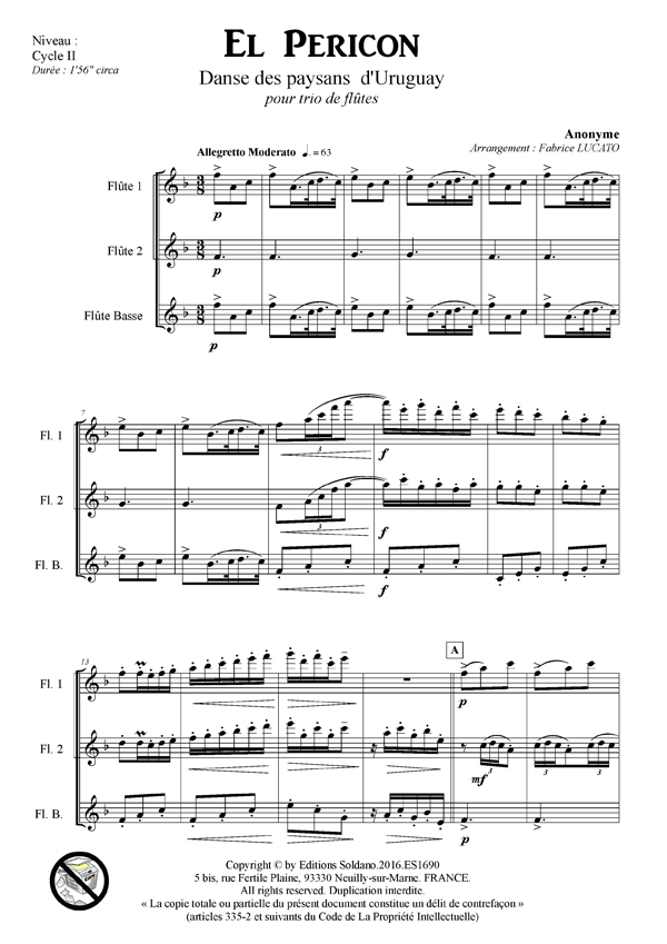 El Pericon (trio de flûtes)