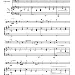 Elégance (violoncelle -ou contrebasse- et piano -ou harpe à pédales-)