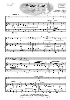 En promenant (trombone et piano)