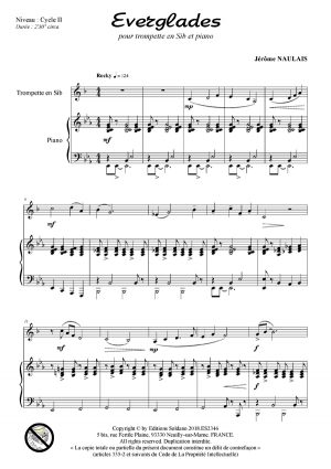 Everglades (trompette ou cornet et piano)