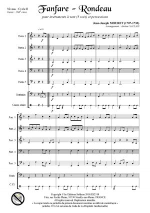 Fanfare-Rondeau (quintette à vent et percussions)