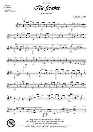 Fête foraine (guitare)