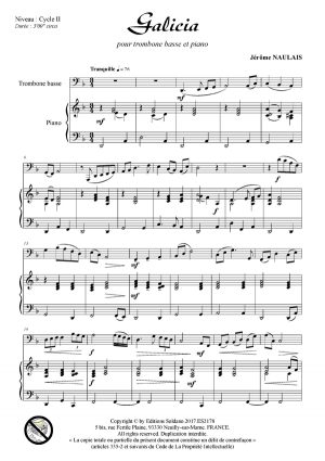 Galicia (trombone basse et piano)