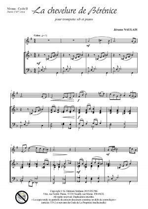 La chevelure de Bérénice (trompette et piano)