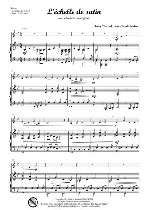 L'échelle de satin (clarinette sib et piano)