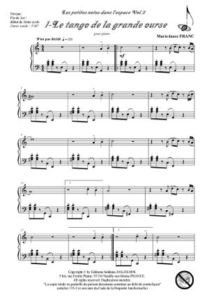Les petites notes dans l'espace -Volume 3 (piano)