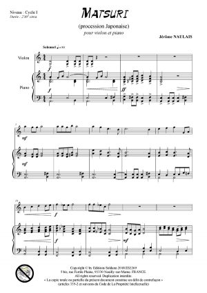 Matsuri (violon et piano)