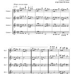 Mazurka opus 68 n°3 (quatuor de guitares)