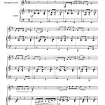 Mosaïque 221 B (trompette -ou cornet- et piano)