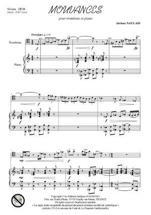 Mouvances (trombone et piano)