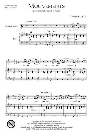 Mouvements (pour clarinette et piano)