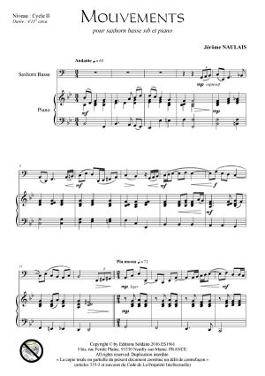 Mouvements (saxhorn basse et piano)