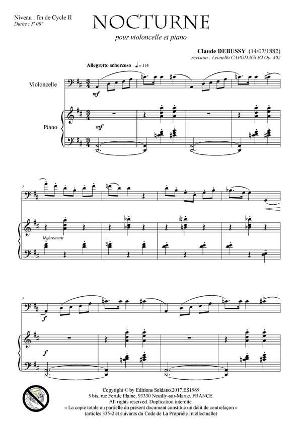 Nocturne (violoncelle et piano)