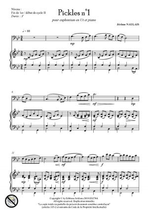Pickles n°1 (euphonium en Ut et piano)