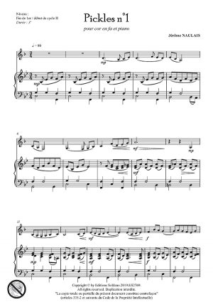 Pickles n°1 (cor en fa et piano)
