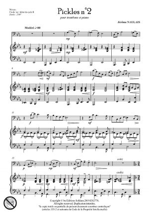 Pickles n°2 (trombone et piano)