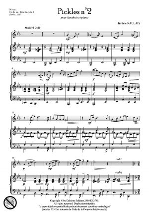 Pickles n°2 (hautbois et piano)