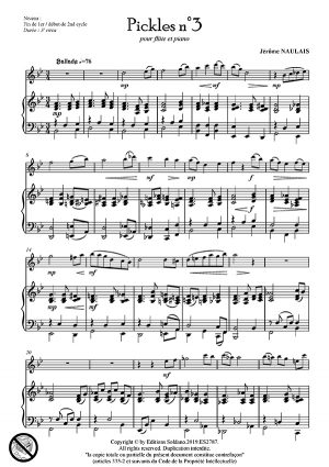 Pickles n°3 (flûte et piano)