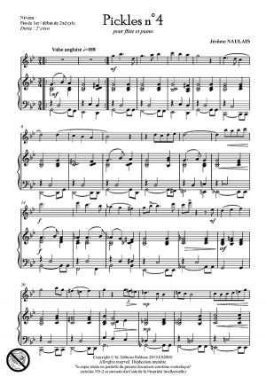 Pickles n°4 (flûte et piano)