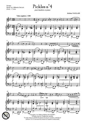 Pickles n°4 (hautbois et piano)