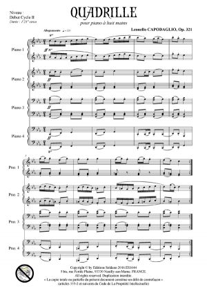 Quadrille (piano 8 mains)