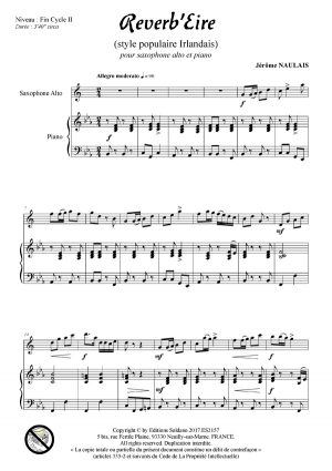 Reverb'Eire (saxophone alto et piano)
