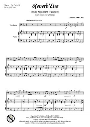 Reverb'Eire (trombone et piano)