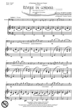 Rêverie en gondole (saxhorn sib et piano)