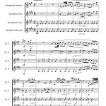 Rondo villageois (quatuor de saxophones)