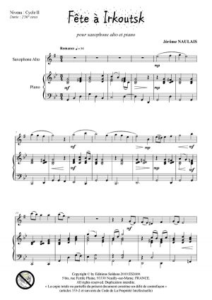 Saxophone - Fresques musicales VOL.2 (saxophone alto et piano)