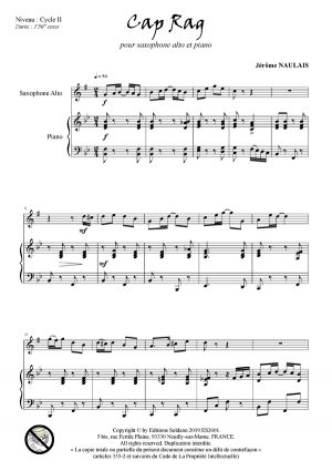 Saxophone - Fresques musicales VOL.3 (saxophone alto et piano)