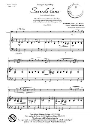 Soir de lune (saxhorn sib et piano)