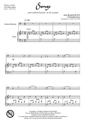 Songe (saxhorn baryton et piano)
