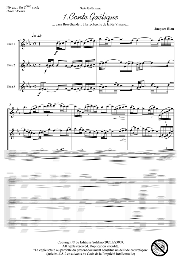 Suite Gaëlicienne (trio de flûtes)