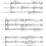 The entertainer (trio de saxophones)